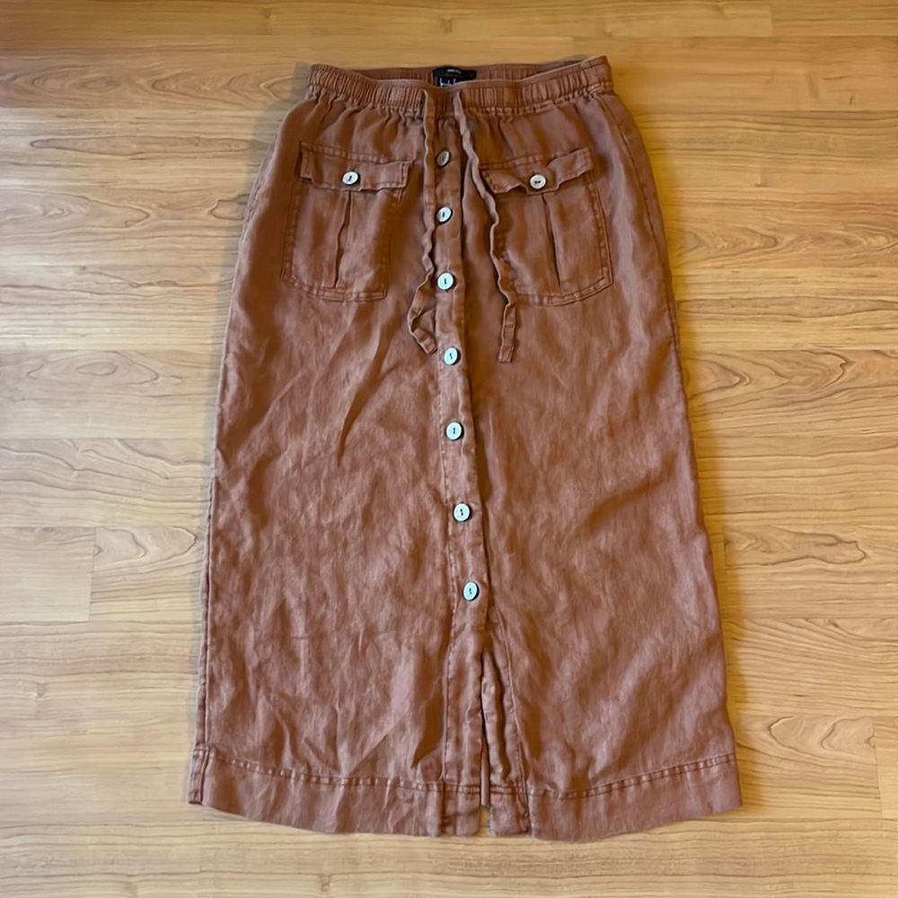 Nicole Miller Cognac Skirt